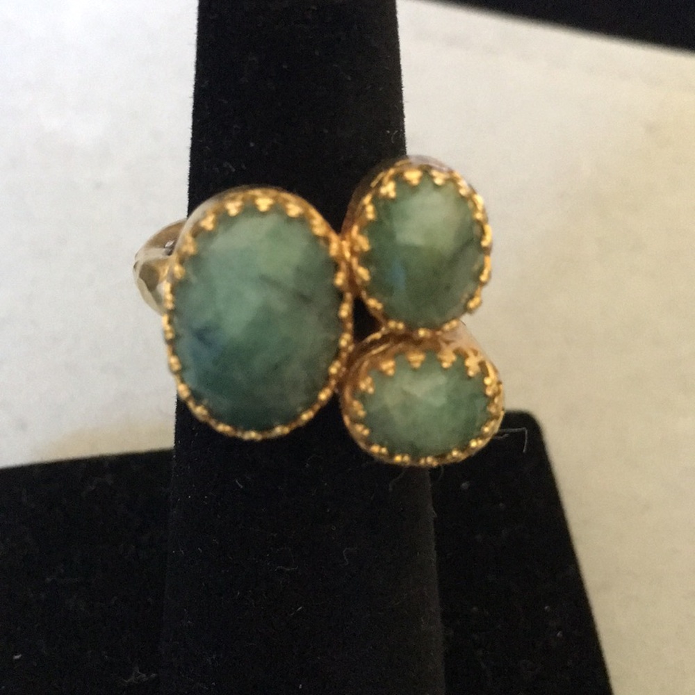 Kevia Chalcedony Cluster Ring